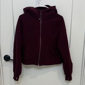 Lululemon Full Zip Scuba Hoodie Jacket XS/S Garnet